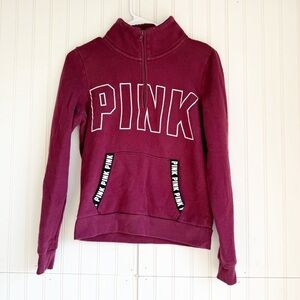 Victoria's Secret PINK Size S Burgundy Sweatshirt